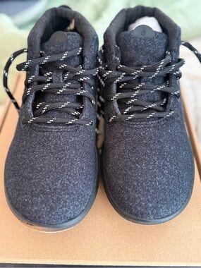 allbirds Charcoal Black Wool Lace-Up Sneakers